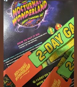 Nocturnal Wonderland 2-Day GA Wristbands