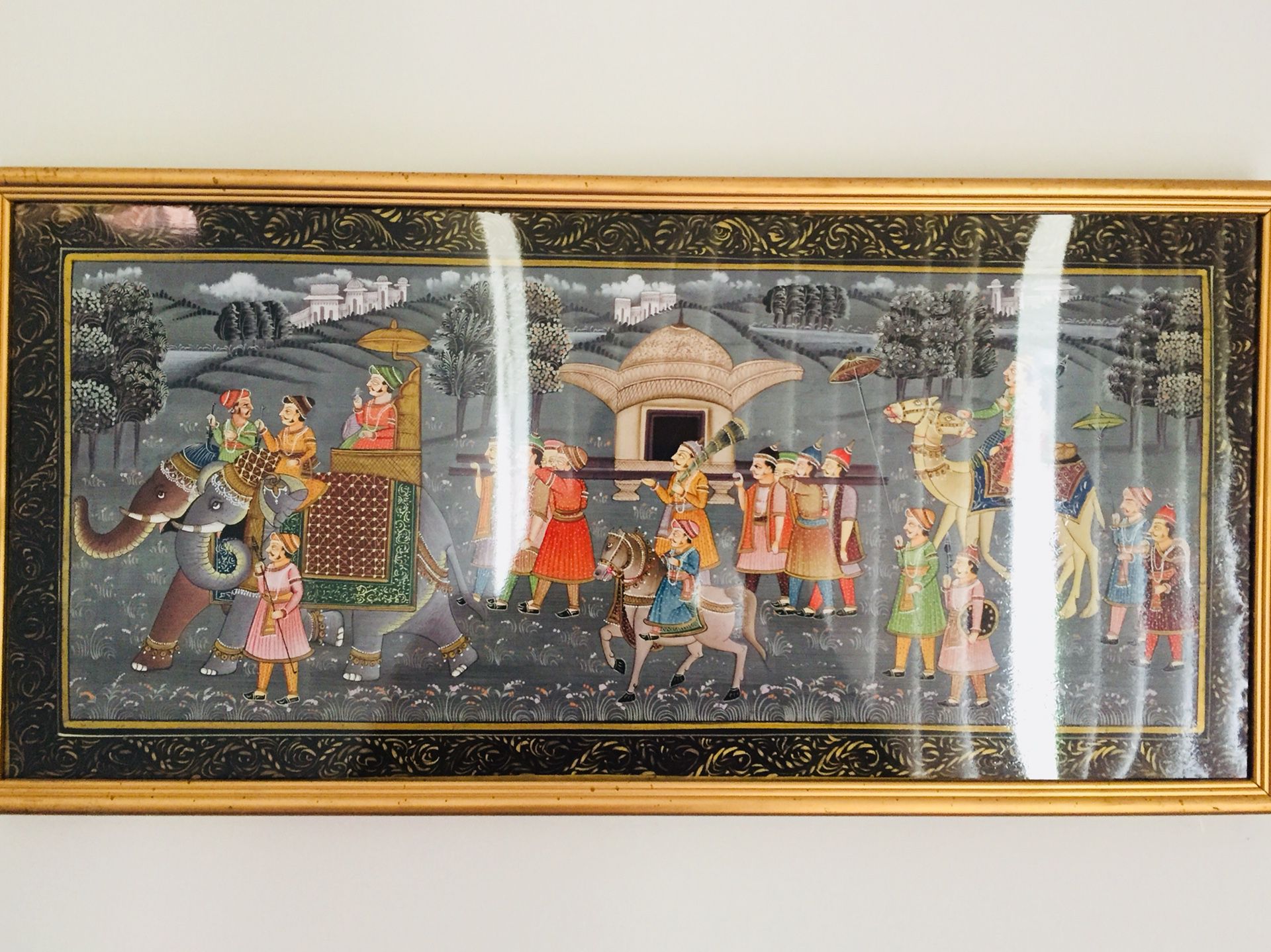 7 Indian Painting and Frame series (Rajasthani Style)