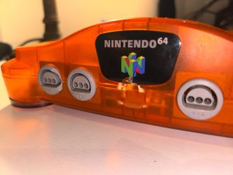 Nintendo 64 N64 Fire Orange Funtastic Console Only Tested Working