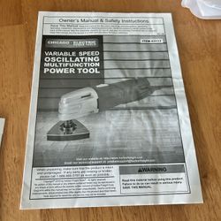 Oscillating Power Tool $45