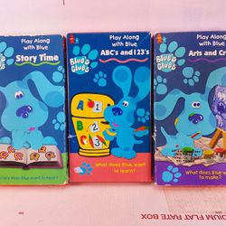 Blue’s Clues Steve Burns VTG 90s VHS ABC’s And 123s Arts And Crafts Story Time