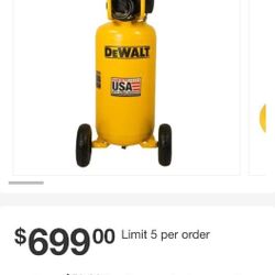 Dewalt 27gallon Compressor New 