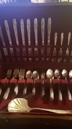 Harmony house tableware silver plate