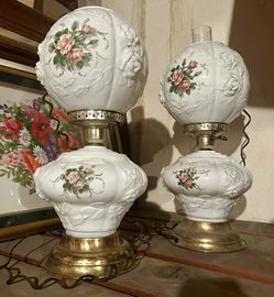 Vintage Table Lamps “gone With The Wind”