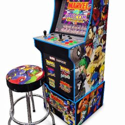 BRAND NEW Marvel vs Capcom by Arcade1Up w/ Riser and Stool - Delivery Available