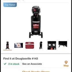 Husky 27 gallon air compressor