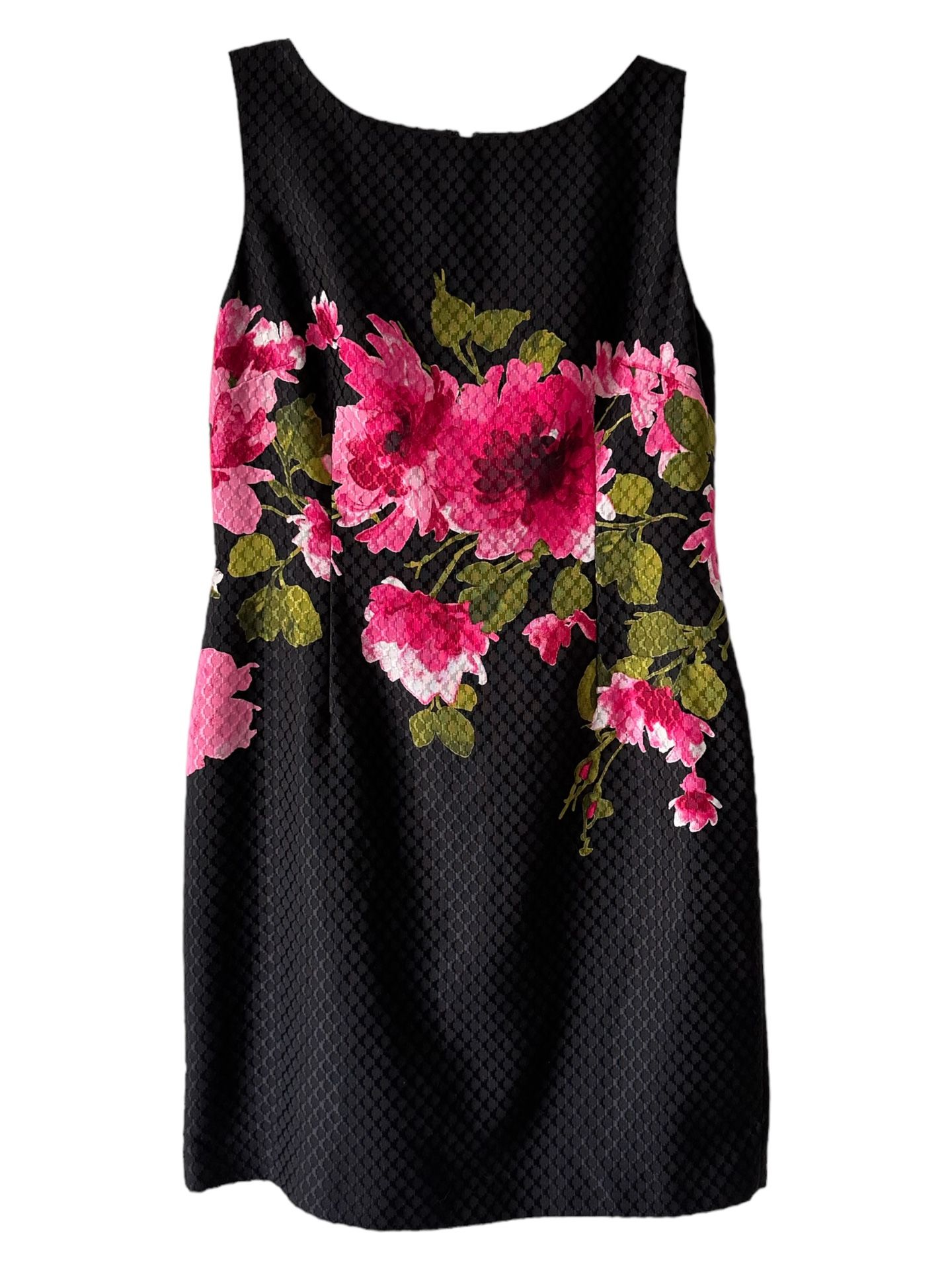 Tahari ASL Women's Sleeveless Floral Print Sheath Dress Black Size 8P