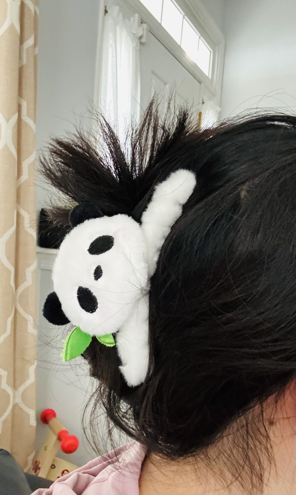 Brand New Fluffy Panda Bear Hair Clip