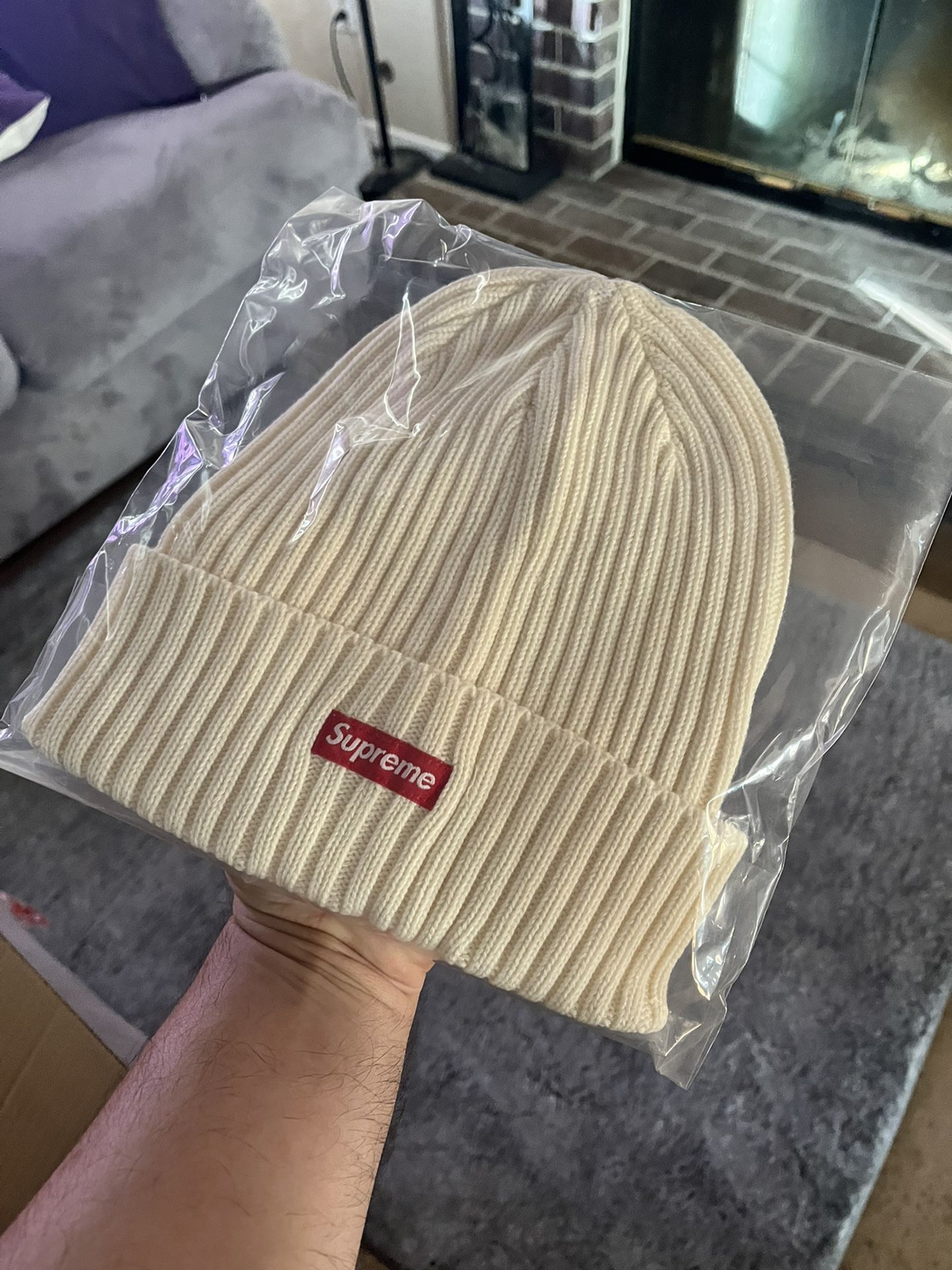 Supreme Overdyed Beanie / Unisex / One Size Fits All / Beige / Original / New