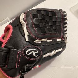 Rawlings WFP115 Fast Pitch Softball Youth Glove 11.5 RHT EOBA5 Black Pink 