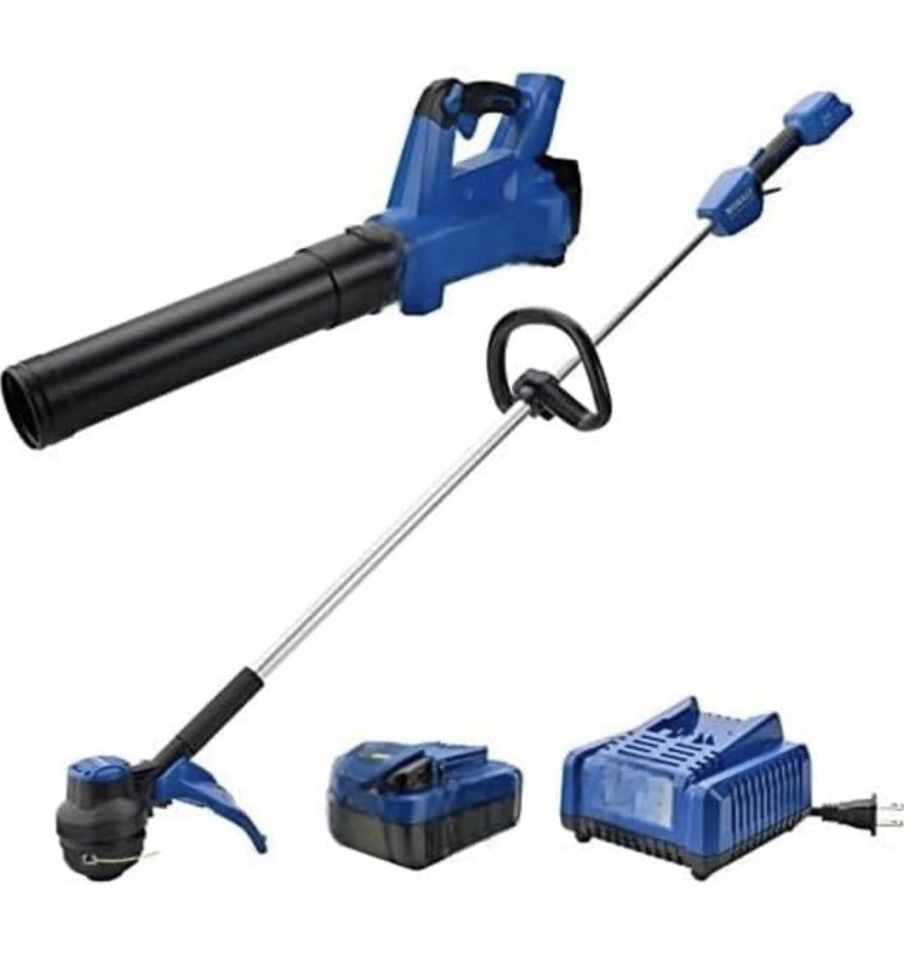 Kobalt 24-volt Cordless Battery String Trimmer and Leaf Blower and 4 Ah (Battery Included) (Charger