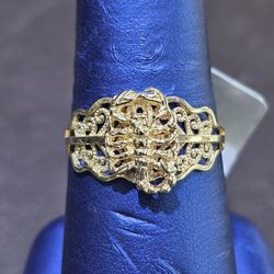 14kt YG Scorpion Ring. (C-1) SIZE 9. ASK FOR RYAN.