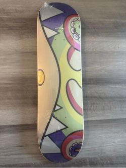 complexcon skateboard deck tm/kk art theme colorfu graphic multi-color Murakami