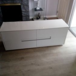 White Media/TV Stand
