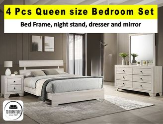 4 Pcs Queen Bedroom Set