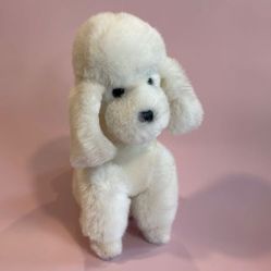 Polar Puff French Poodle White Made in Korea Plush Soft Dog Toy Patsi #4161 10” 