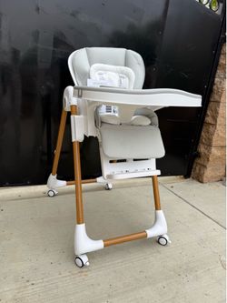 High Chairs for Babies and Toddlers, Height Adjustable Baby High Chair, High Chair with Removable Tray, Adjustable Backrest, Portable Baby Dinning Cha