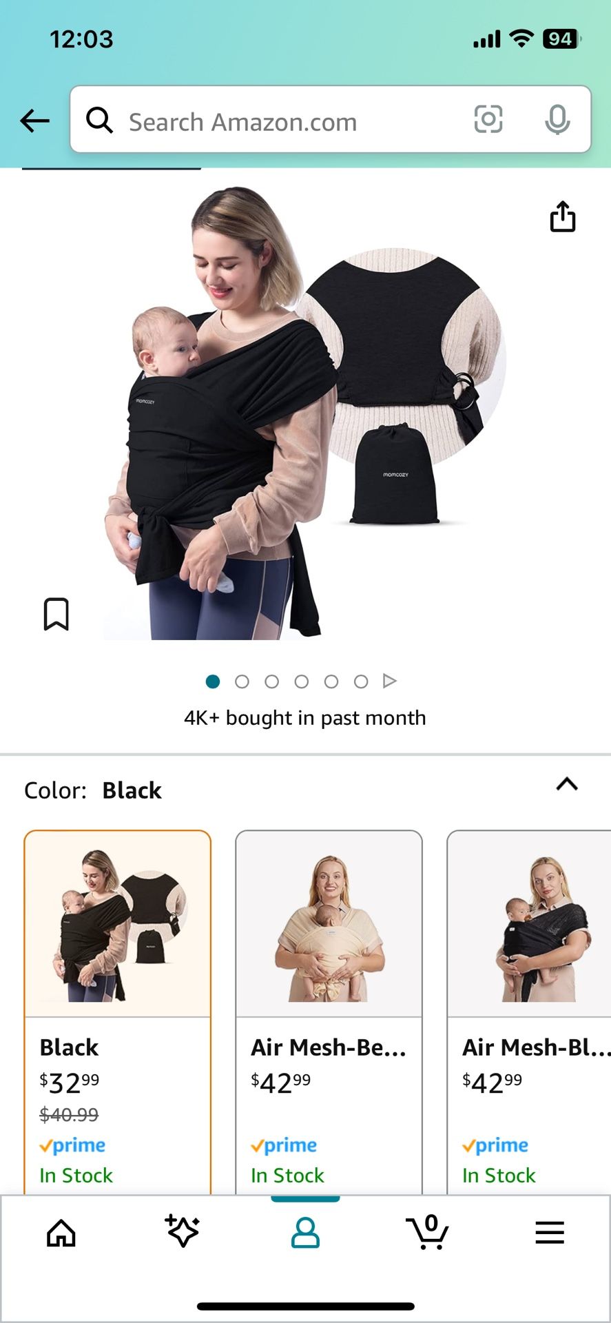 Momcozy Baby Wrap Carrier