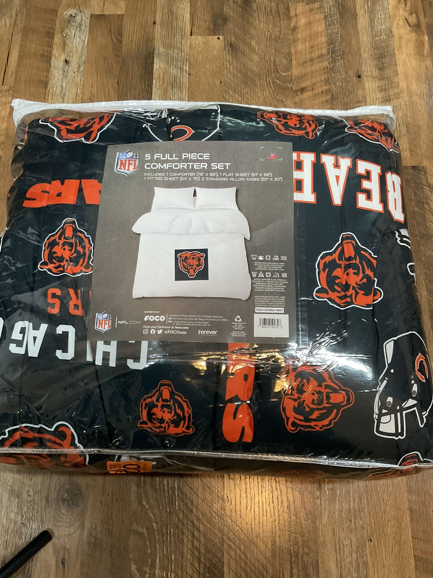 Chicago bears Comforter Set Full Size