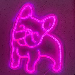 Frenchie / Bulldog Neon Sign 