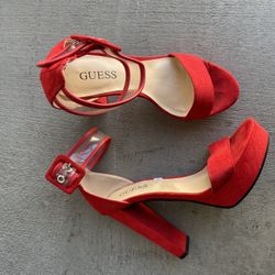 Red GUESS heels