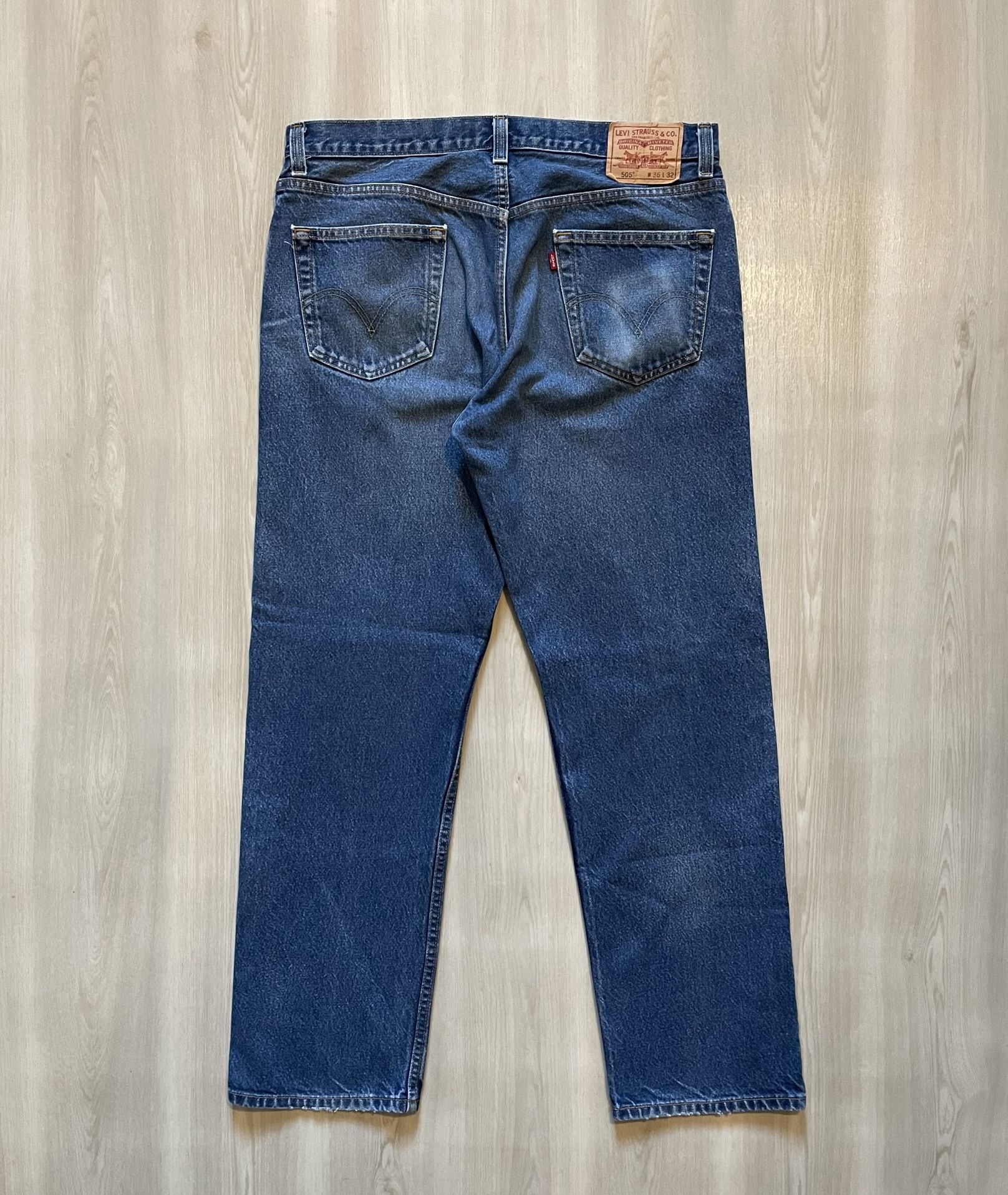 VTG Y2K 02 Levis 505 Regular Fit Straight Leg Sz 36x32 *36x31