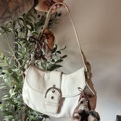 Coach Soho Cream Leather Shoulder Bag
