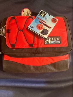 Thermos IceBound Soft-Sided Collapsible Cooler Bag 30 Can Red/Black