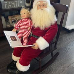 ASHTON DRAKE  "THE NIGHT BEFORE CHRISTMAS" WITH ROCKER  TESTED