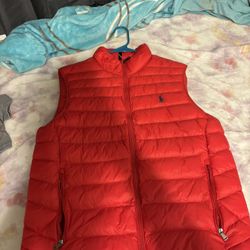 Red Ralph Lauren Puffer Vest