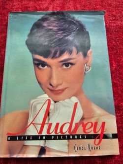 $10.00 - 1997 Audrey Hepburn Coffee Table Book! Large/Hardcover- "Audrey A Life in Pictures" by Carol Krenz