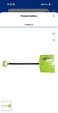 Sun cast Green Poly Snow shovel 12x 35in.