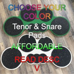 Custom Tenor and Snare Practice Pads 