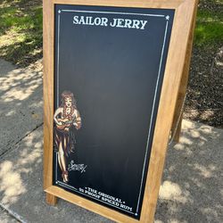 Sailor Jerry A-frame Chalkboard Sign 