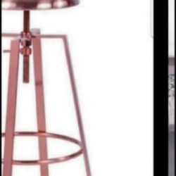 2 Rosegold Bar Stools
