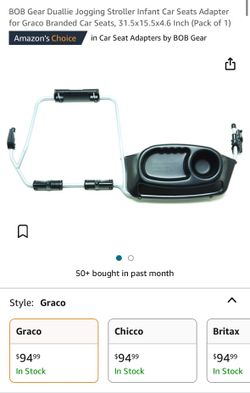 Double Bob Stroller Graco Car Seat Adapter And Snack Tray for Sale