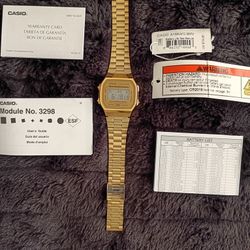Casio Watch ***GOLD*** A168WG