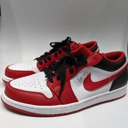 New Air Jordan 1 Low White/Gym Red Black 10.5M