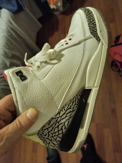 Air Jordan 3 Retro White Cement - Mens Size 10.5
