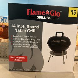Portable Charcoal Grill of Outdoor Cooking with Our 14 Inch Small Grill - Perfect for Camping, Backyard, Beach- Black