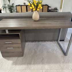 Desk With Filing Cabinet: 60 Inches Wide 