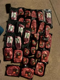30 ribye , and new York strips