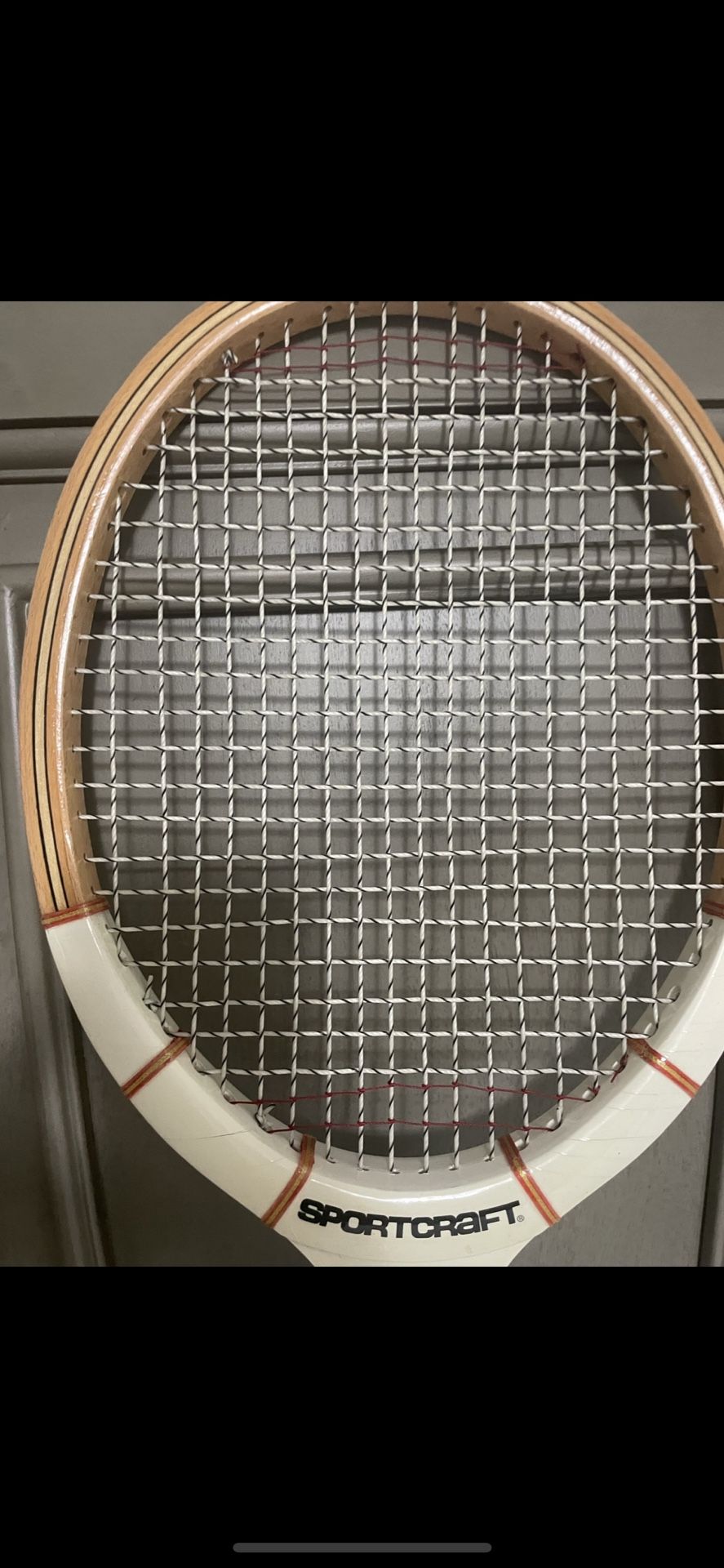 Vintage, sportswear, tennis racket