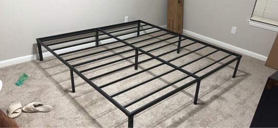 King size metal bed frame