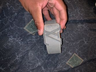 Gray Louis Vuitton belt