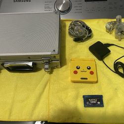 Nintendo Gameboy Advance Sp Pikachu Reshell Bundle 