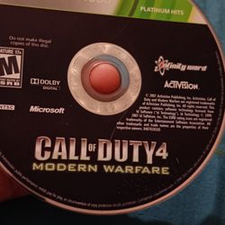 Call Of Duty 4 Modern Warfare Xbox 360 Game