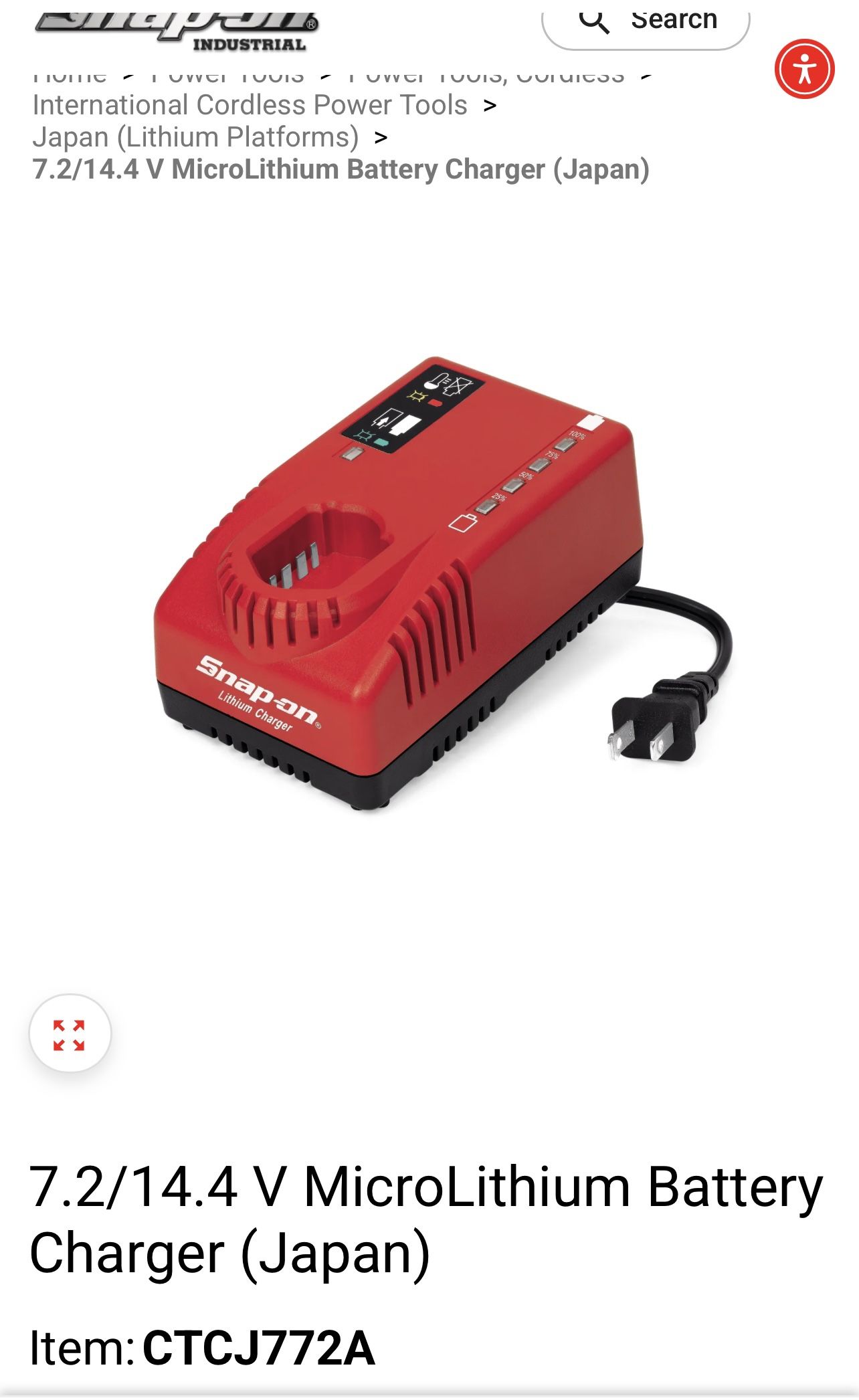 Snap On Charger