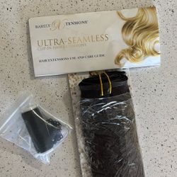 Barely Xtensions Ultra-Seamless 18” Clip-In Hair Extensions - 100% Remy Human Hair