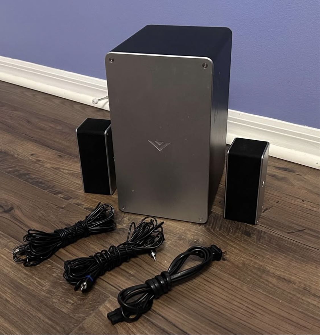 Vizio SB3651-E6 Subwoofer With Satellite Speakers no remote no sound bar untested selling as is